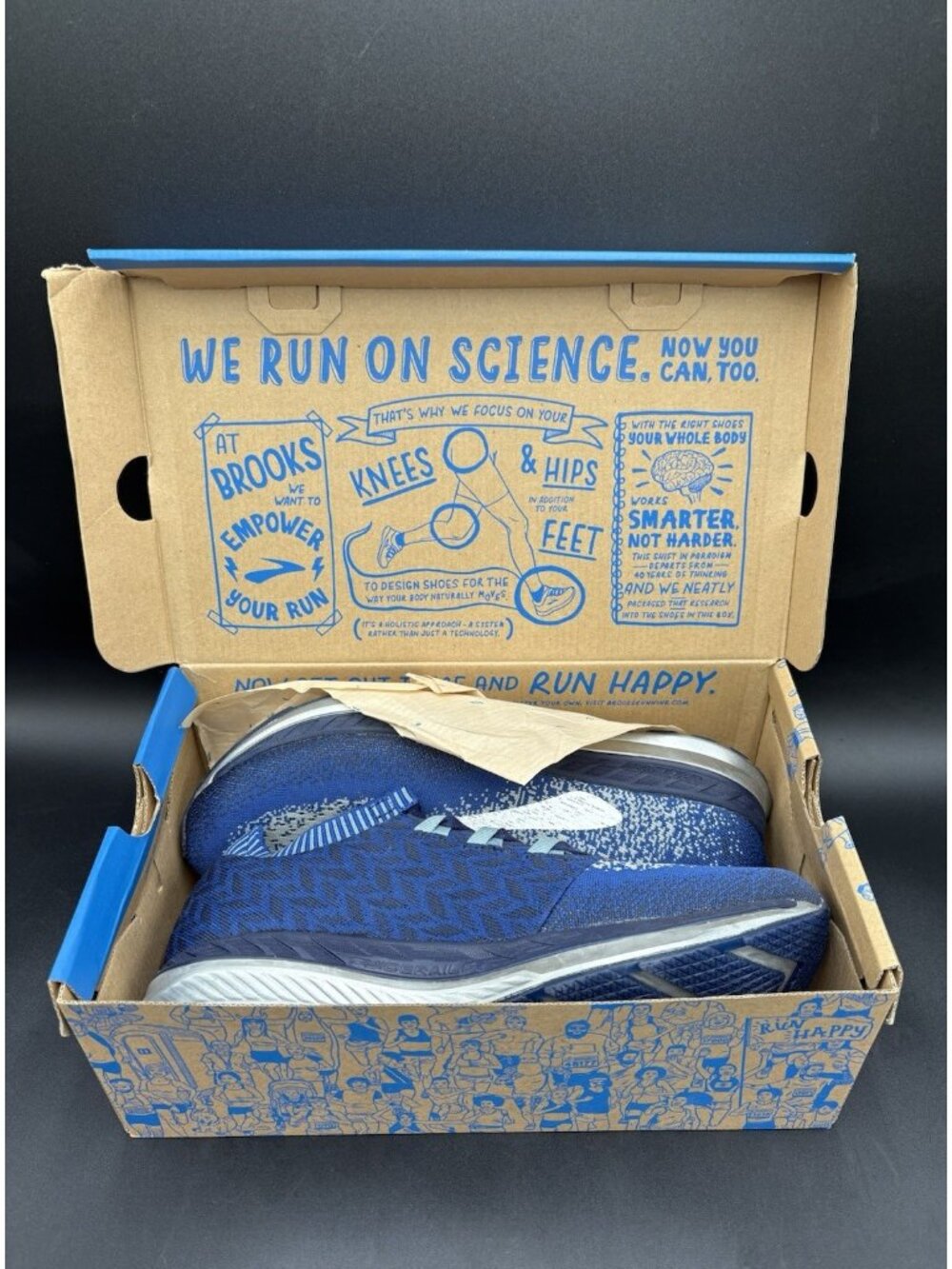 Brooks Women's Running Shoes Size 10.5 Blue Black Energize Neutral New In Box